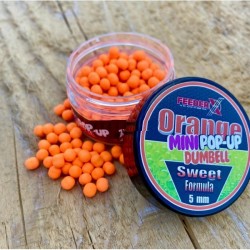 Pop-up FeederX - Mini Dumbell Sweet Formula 5mm Portocaliu Pop-up FeederX - Mini Dumbell Sweet Formula 5mm Portocaliu